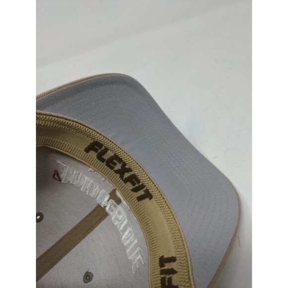 Flexfit Bridgestone Junior Golf Tour Lids Hat Size S-M Brown Tan - Picture 9 of 10